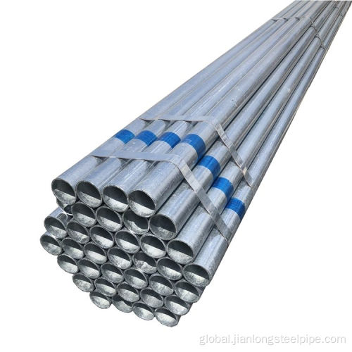 Galvanized Pipe & Fittings Hot Dip Galvanized Round Steel Pipe Factory